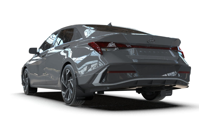 Rally Armor 24-26 Hyundai Elantra N/N Line Black Mud Flap w/Grey Logo