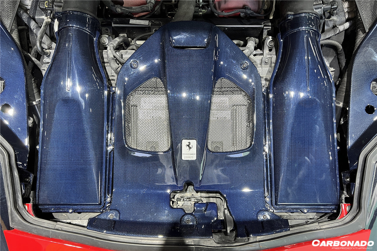 2018-UP Ferrari 812 Superfast /GTS OE Style Engine Bay Panels - Carbonado