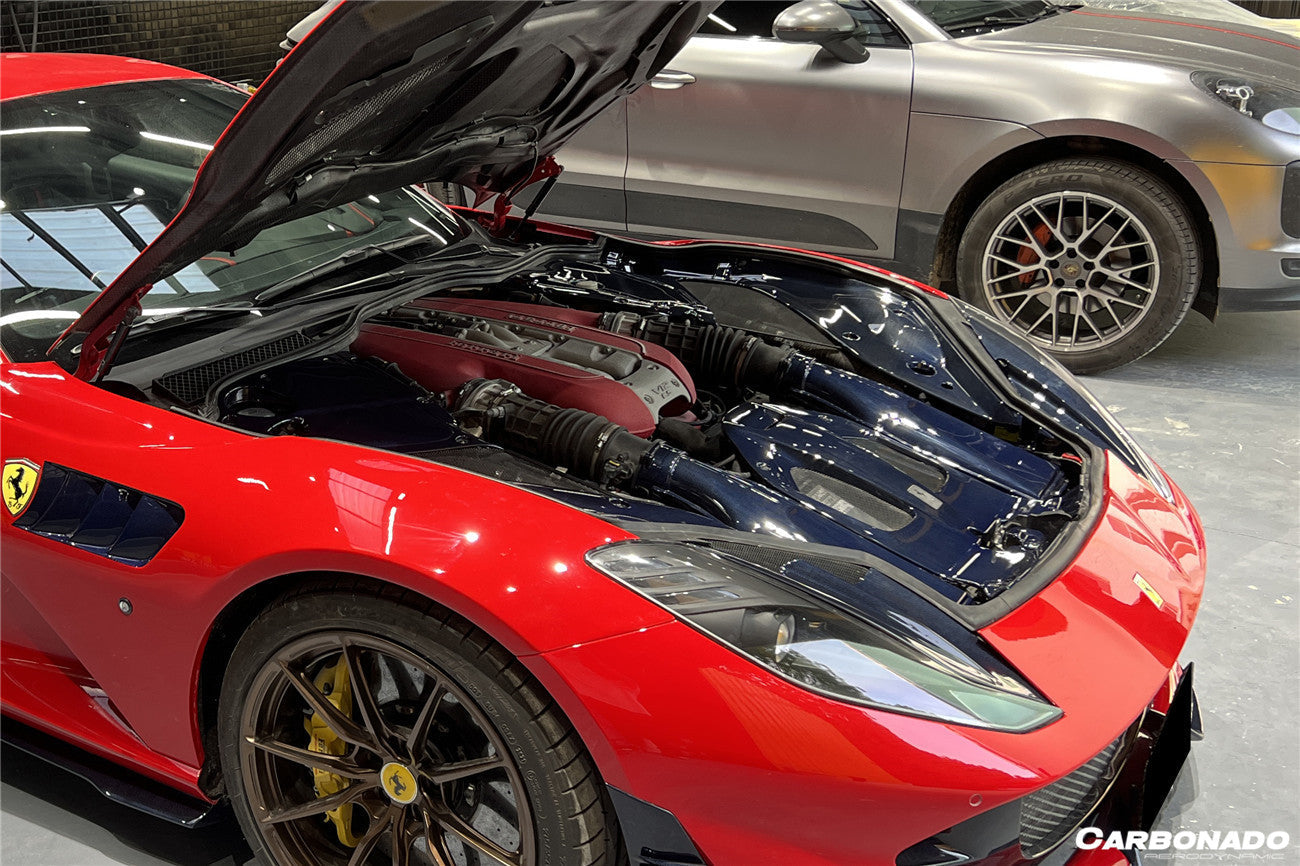 2018-UP Ferrari 812 Superfast /GTS OE Style Engine Bay Panels - Carbonado