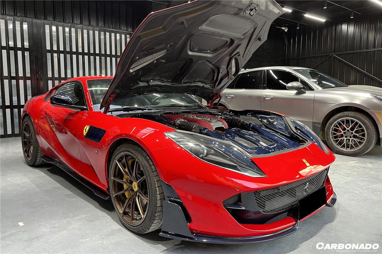 2018-UP Ferrari 812 Superfast /GTS MSY Style Front Bumper Side Vents - Carbonado
