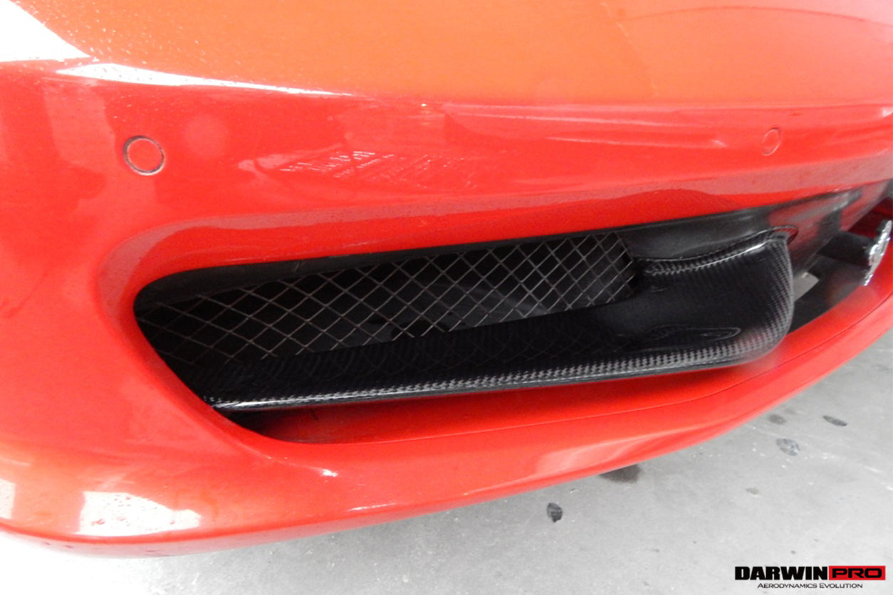 2010-2015 Ferrari 458 Coupe/Spyder Carbon Fiber Front Canards - DarwinPRO Aerodynamics