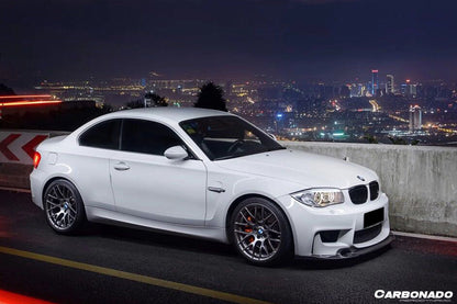 2011-2012 BMW 1M RZS Style Carbon Fiber Front Lip - Carbonado
