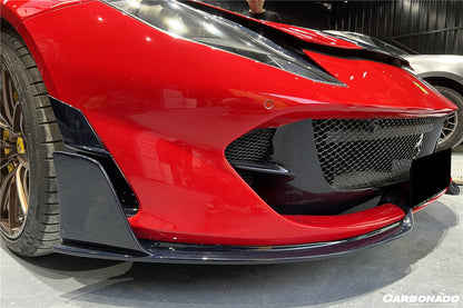 2018-UP Ferrari 812 Superfast /GTS MSY Style Front Bumper Air Vent - Carbonado