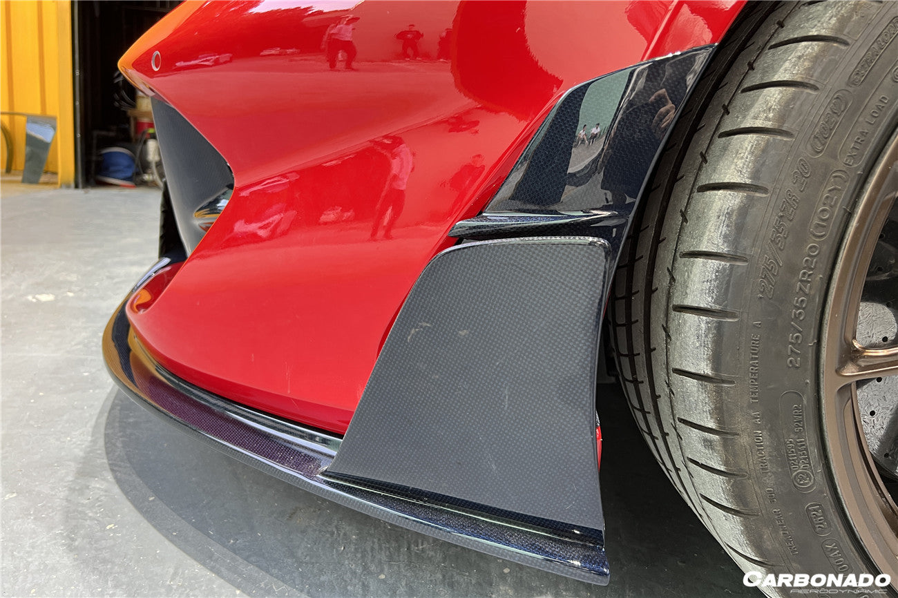 2018-UP Ferrari 812 Superfast /GTS MSY Style Front Bumper Side Vents - Carbonado