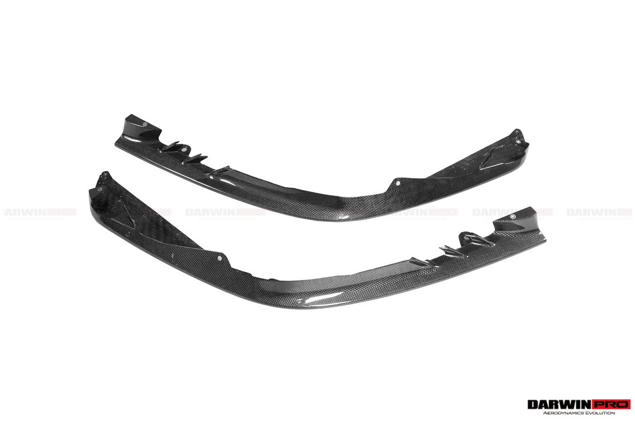 2020-UP Ferrari SF90 Stradale OE Style Autoclave Carbon Fiber Front Bumper Side Splitter - Carbonado
