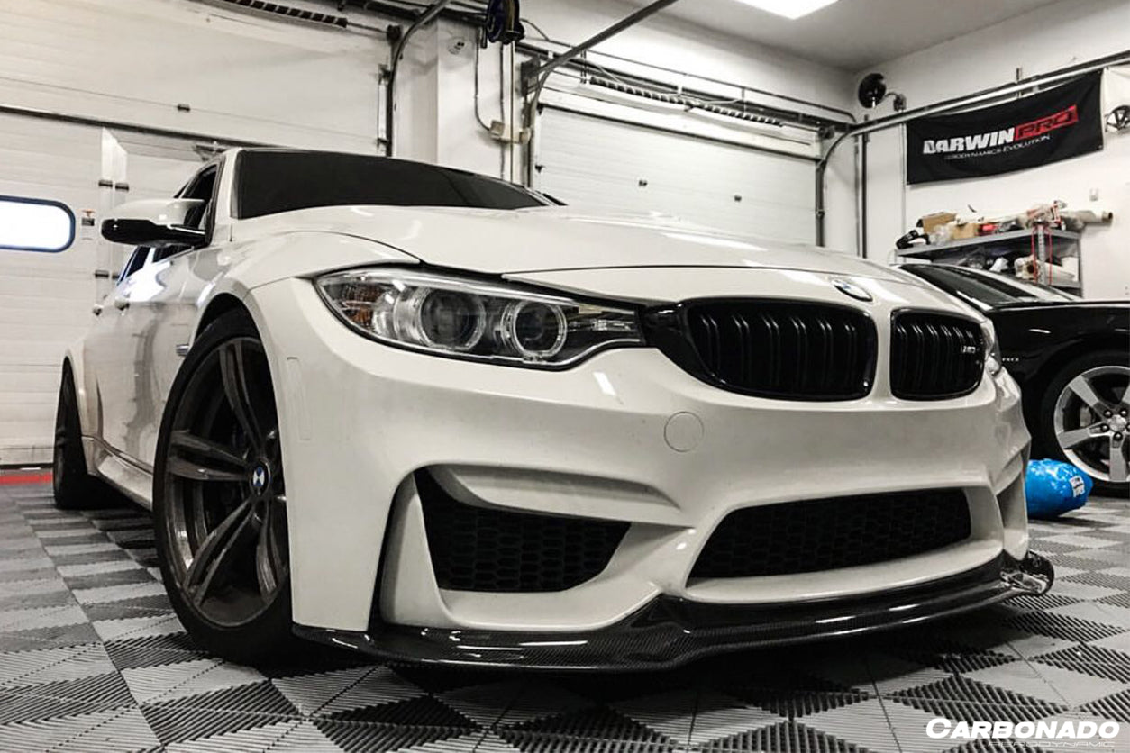 2014-2020 BMW M3 F80 M4 F82 VRS Style Carbon Fiber Front Lip - Carbonado Aero