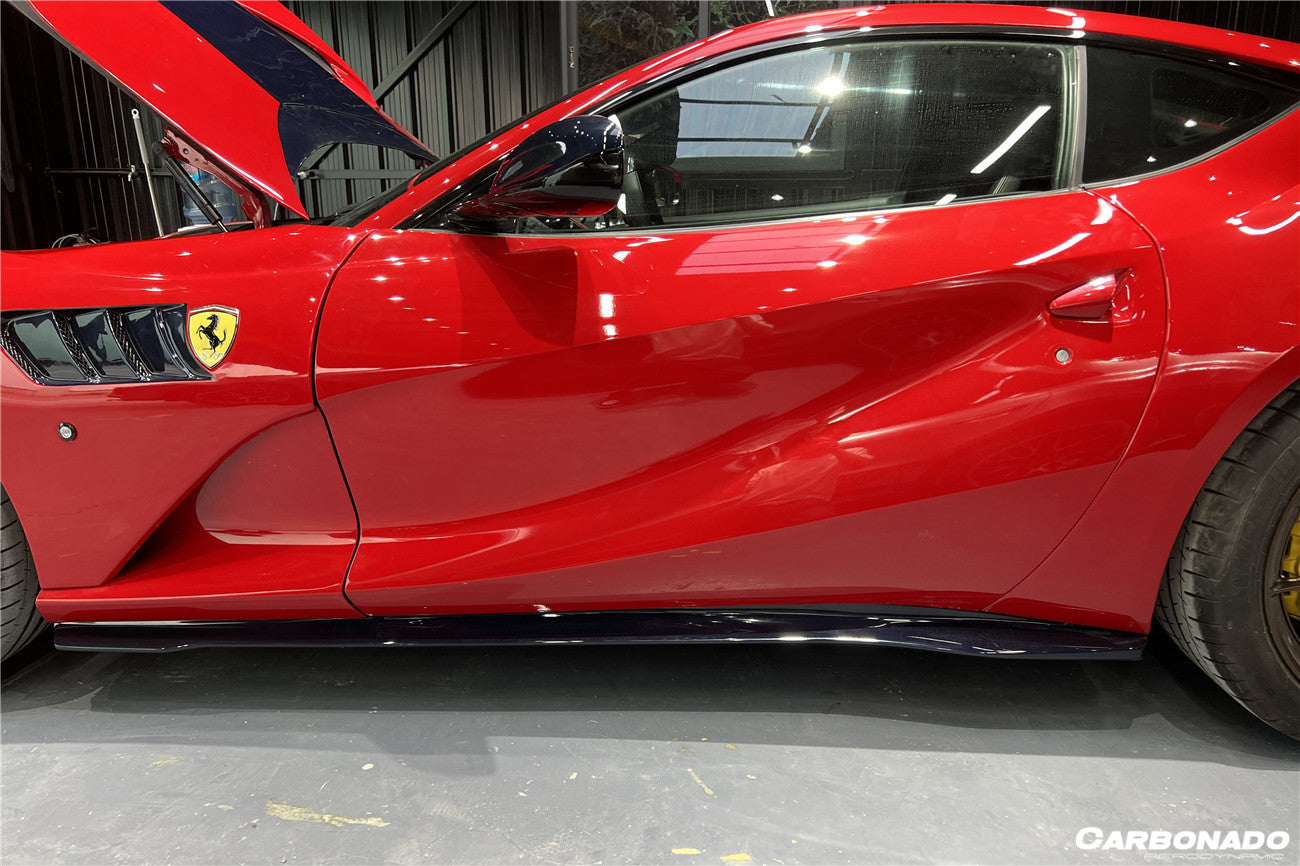 2018-UP Ferrari 812 Superfast /GTS MSY Style Side Skirts - Carbonado