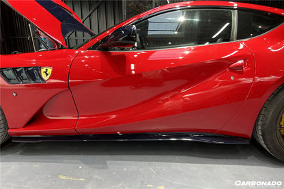 2018-UP Ferrari 812 Superfast /GTS MSY Style Side Skirts - Carbonado
