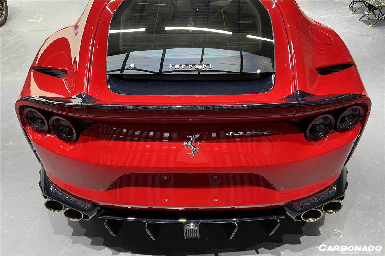 2019-UP Ferrari 812 Superfast MSY Style Trunk Spoiler - Carbonado
