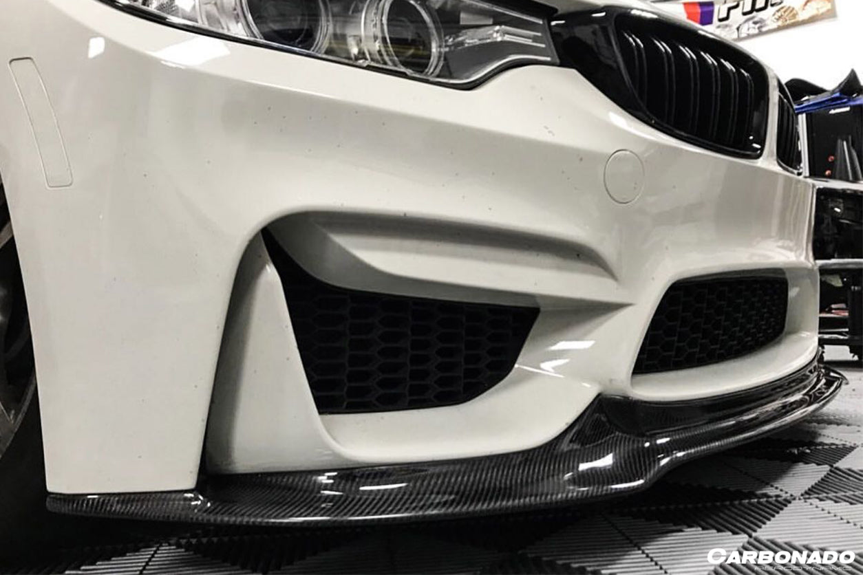 2014-2020 BMW M3 F80 M4 F82 VRS Style Carbon Fiber Front Lip - Carbonado Aero