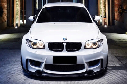 2011-2012 BMW 1M RZS Style Carbon Fiber Front Lip - Carbonado
