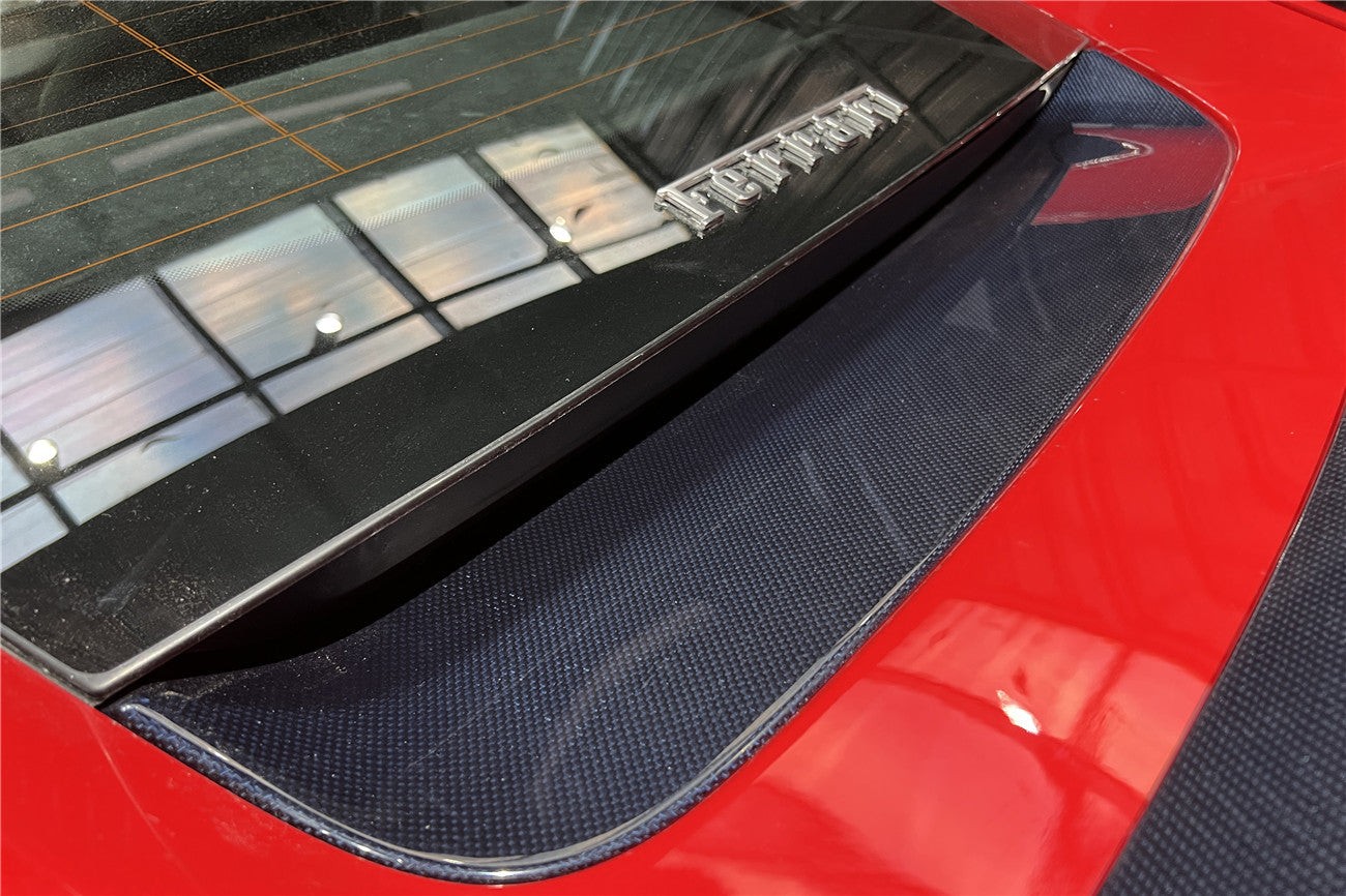 2018-UP Ferrari 812 Superfast & GTS OE Style Rear Bonnet Lower Insert - Carbonado