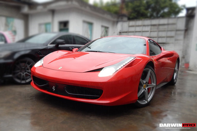 2010-2015 Ferrari 458 Coupe/Spyder Carbon Fiber Front Canards - DarwinPRO Aerodynamics