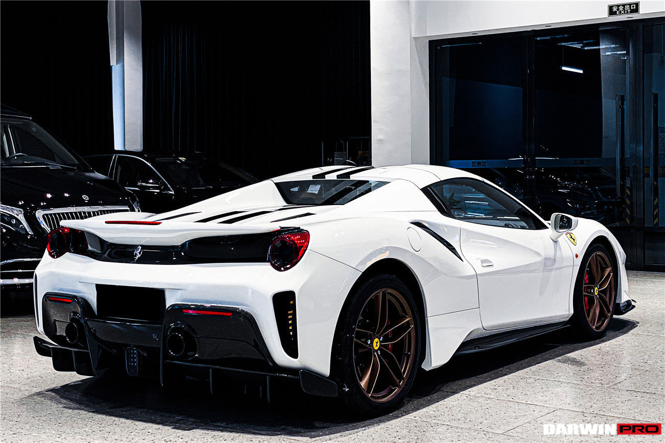 2015-2020 Ferrari 488 GTB/Spyder Pista Style Side Skirts - DarwinPRO Aerodynamics