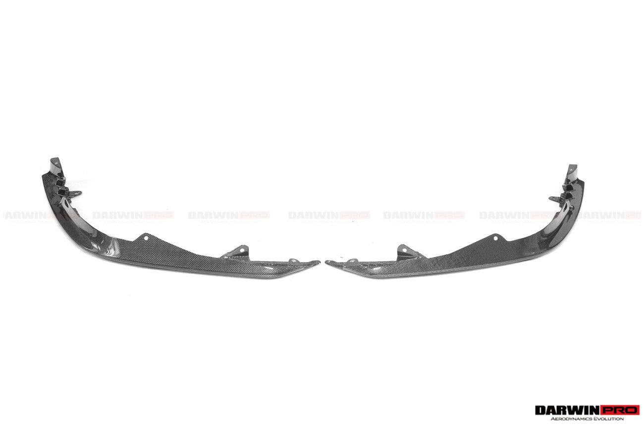 2020-UP Ferrari SF90 Stradale OE Style Autoclave Carbon Fiber Front Bumper Side Splitter - Carbonado
