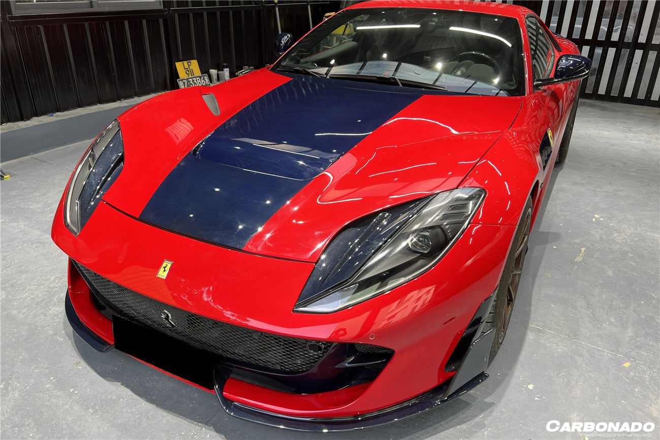 2018-UP Ferrari 812 Superfast /GTS MSY Style Front Bumper Air Vent - Carbonado