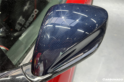 2018-UP Ferrari 812 Superfast /GTS MSY Style Mirror Housing - Carbonado