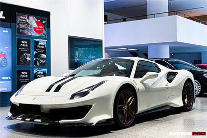 2015-2020 Ferrari 488 GTB/Spyder Pista Style Quarter Panel Side Scoops - DarwinPRO Aerodynamics