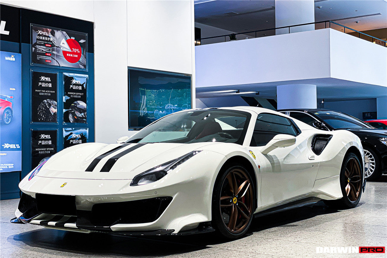 2015-2020 Ferrari 488 GTB/Spyder Pista Style Side Skirts - DarwinPRO Aerodynamics