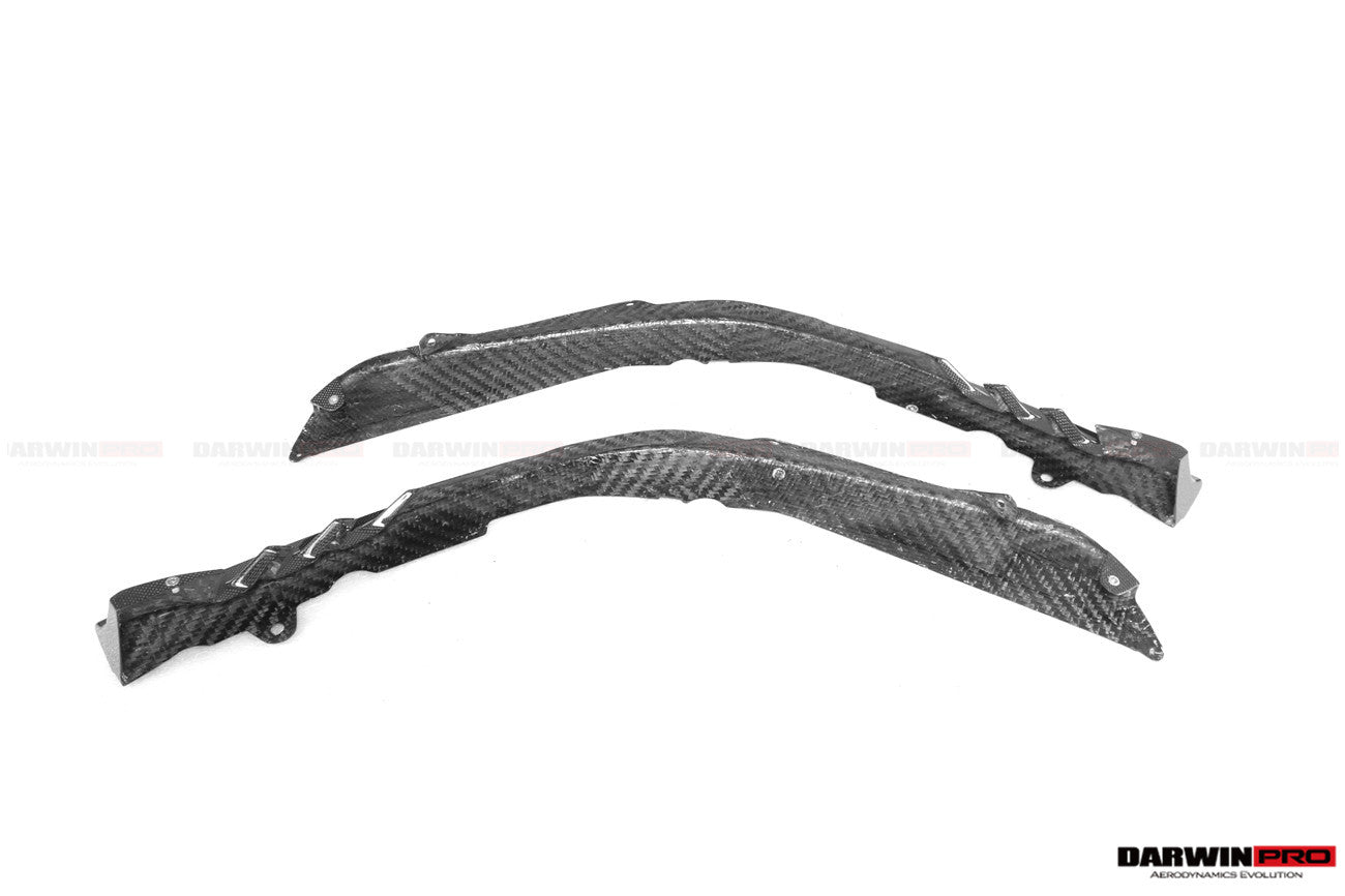 2020-UP Ferrari SF90 Stradale OE Style Autoclave Carbon Fiber Front Bumper Side Splitter - Carbonado