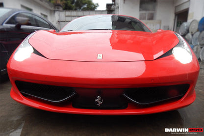 2010-2015 Ferrari 458 Coupe/Spyder Carbon Fiber Front Canards - DarwinPRO Aerodynamics