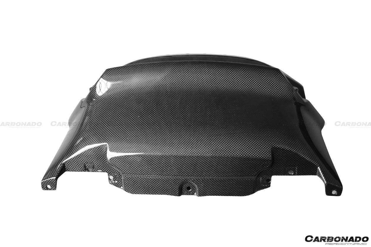 2015-2020 Ferrari 488 GTB Spyder Dry Carbon Fiber Front Air Splitter - Carbonado Aero