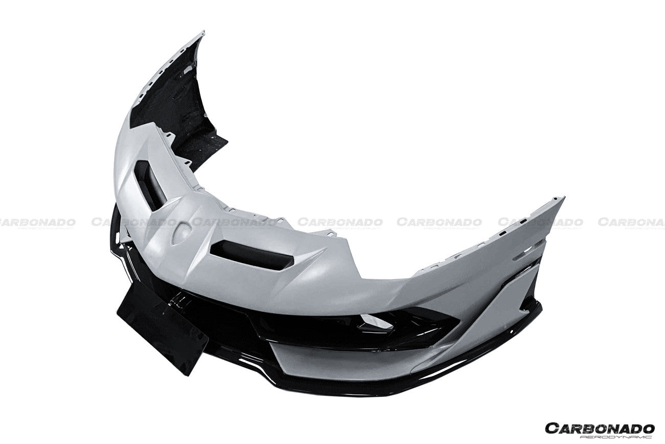 2011-2021 Lamborghini Aventador LP700 LP740 LP750 Coupe/Roadster SVJ Style Part Dry Carbon Fiber Front Bumper - Carbonado