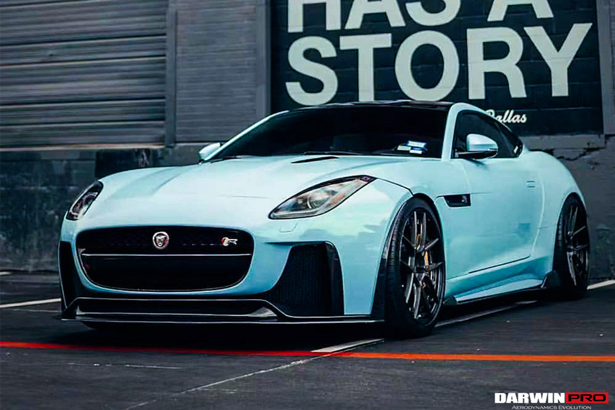2013-2017 Jaguar F-Type Coupe/Convertible IMP Performance Partial Carbon Fiber Front Bumper w/ Lip - DarwinPRO Aerodynamics