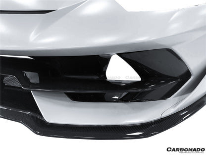 2011-2021 Lamborghini Aventador LP700 LP740 LP750 Coupe/Roadster SVJ Style Part Dry Carbon Fiber Front Bumper - Carbonado