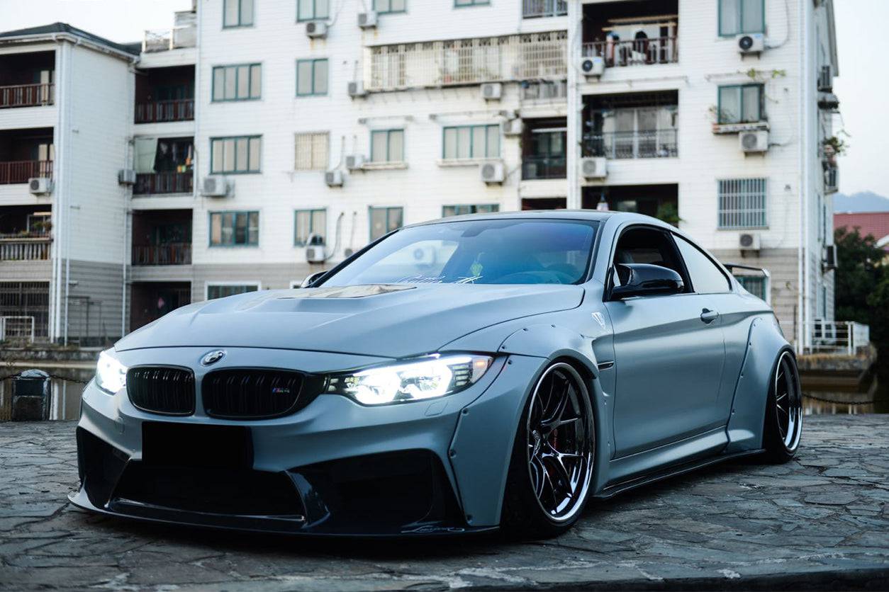 2014-2020 BMW M3 F80 M4 F82 D3 Style Front Bumper - Carbonado