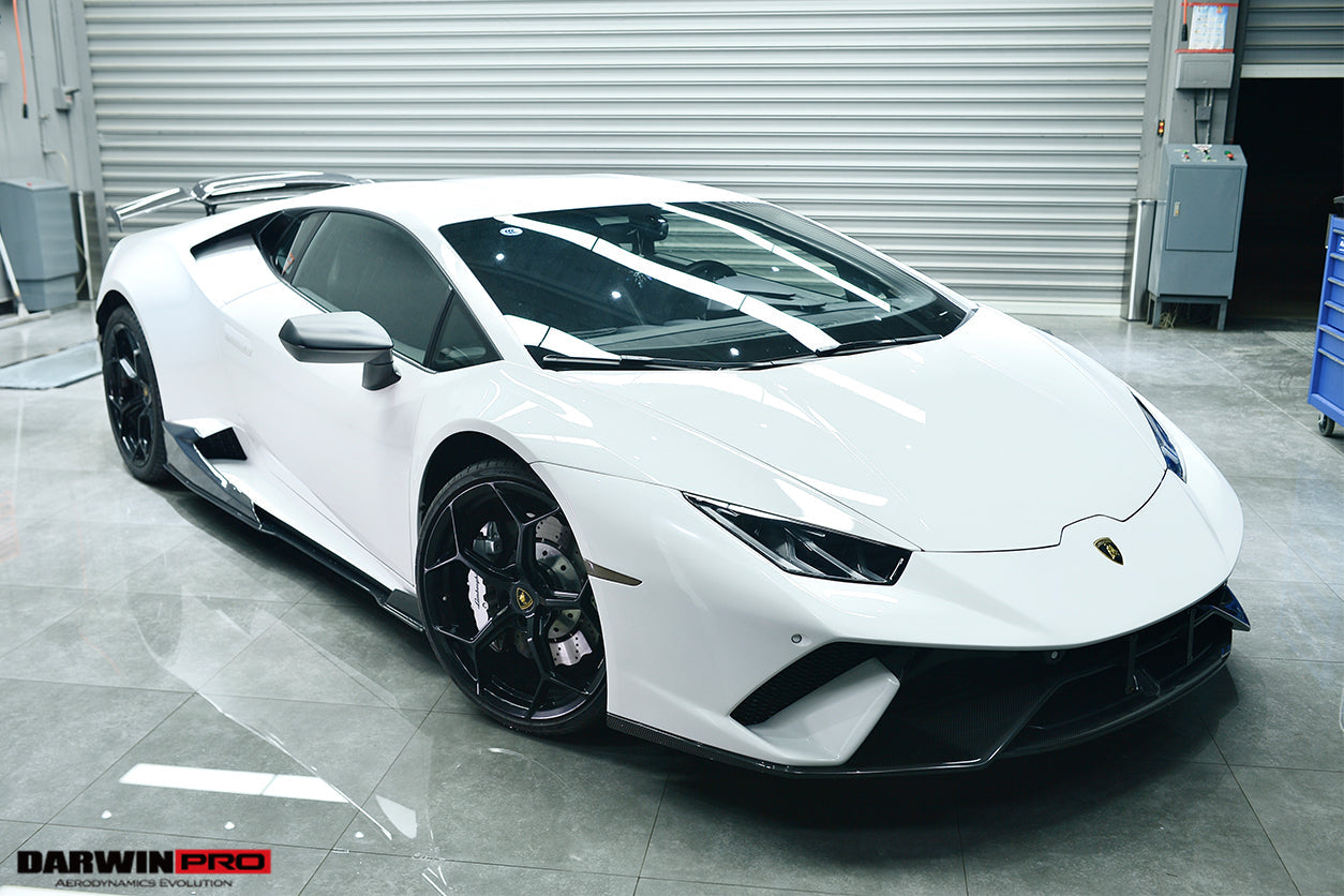2015-2020 Lamborghini Huracan LP610/LP580/EVO Performante Style Partial Carbon Front Bumper - DarwinPRO Aerodynamics