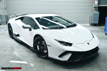 2015-2020 Lamborghini Huracan LP610/LP580/EVO Performante Style Partial Carbon Front Bumper - DarwinPRO Aerodynamics
