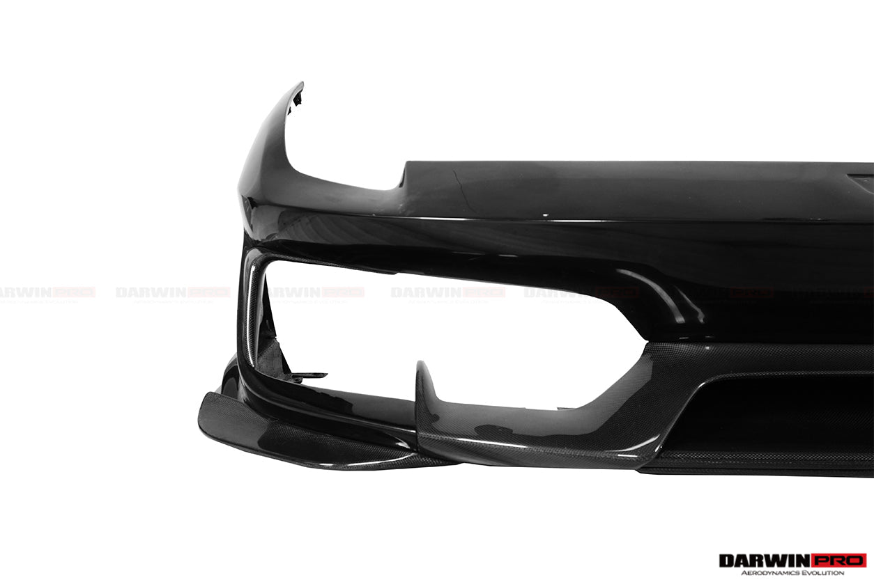 2018-2022 Ferrari 488 Pista Partial Carbon Fiber Front Bumper - DarwinPRO Aerodynamics