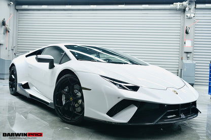 2015-2020 Lamborghini Huracan LP610/LP580/EVO Performante Style Partial Carbon Front Bumper - DarwinPRO Aerodynamics