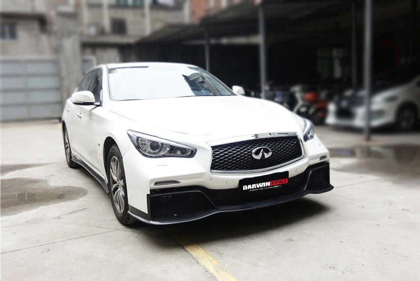 Darwinpro 2014-2022 Infiniti Q50 Sedan EAU ROUGE Style Front Bumper - DarwinPRO Aerodynamics