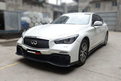 Darwinpro 2014-2022 Infiniti Q50 Sedan EAU ROUGE Style Front Bumper - DarwinPRO Aerodynamics