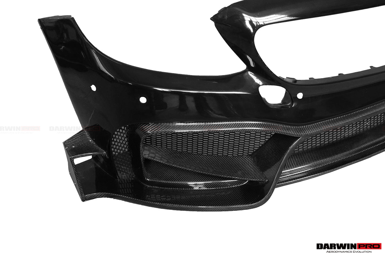 2015-2021 Mercedes Benz W205 C63/S AMG Sedan IMP Performance Partial Carbon Fiber front bumper - DarwinPRO Aerodynamics