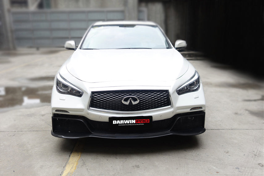 Darwinpro 2014-2022 Infiniti Q50 Sedan EAU ROUGE Style Front Bumper - DarwinPRO Aerodynamics