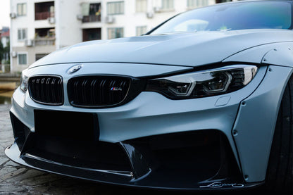 2014-2020 BMW M3 F80 & M4 F82 D3 Style Front Bumper - Carbonado