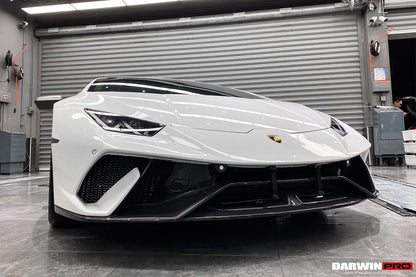 2015-2020 Lamborghini Huracan LP610/LP580/EVO Performante Style Partial Carbon Front Bumper - DarwinPRO Aerodynamics