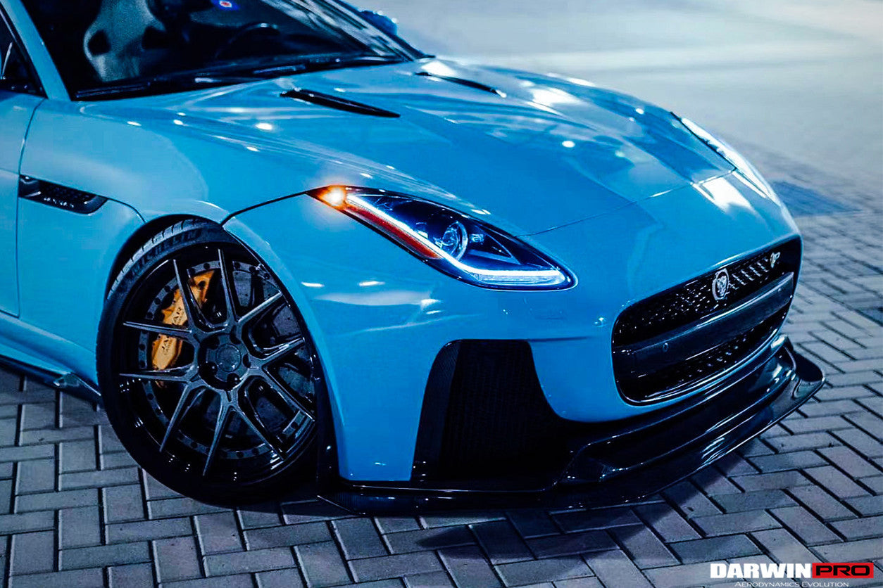 2013-2017 Jaguar F-Type Coupe/Convertible IMP Performance Partial Carbon Fiber Front Bumper w/ Lip - DarwinPRO Aerodynamics