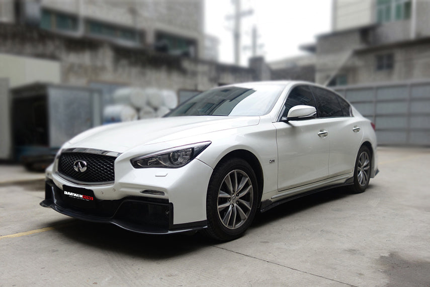 Darwinpro 2014-2022 Infiniti Q50 Sedan EAU ROUGE Style Front Bumper - DarwinPRO Aerodynamics