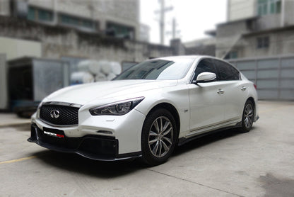 Darwinpro 2014-2022 Infiniti Q50 Sedan EAU ROUGE Style Front Bumper - DarwinPRO Aerodynamics