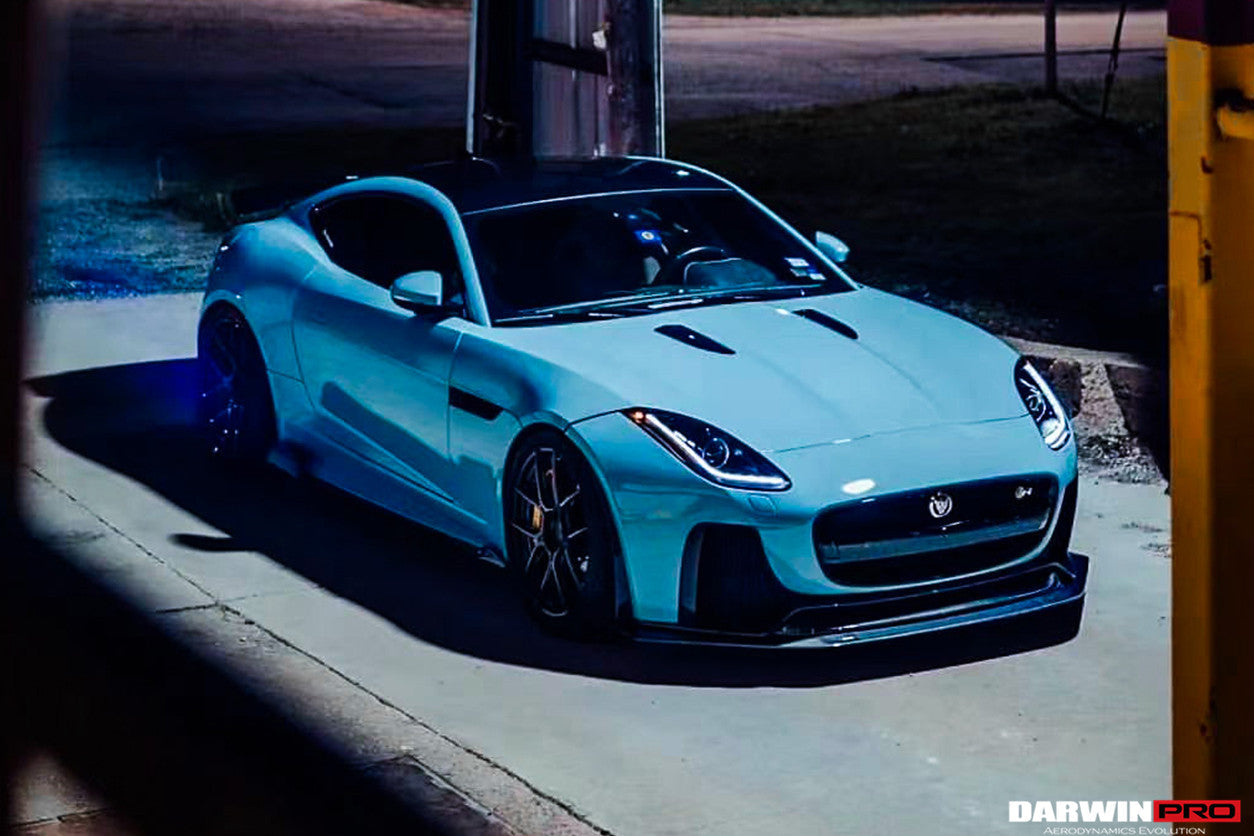 2013-2017 Jaguar F-Type Coupe/Convertible IMP Performance Partial Carbon Fiber Front Bumper w/ Lip - DarwinPRO Aerodynamics