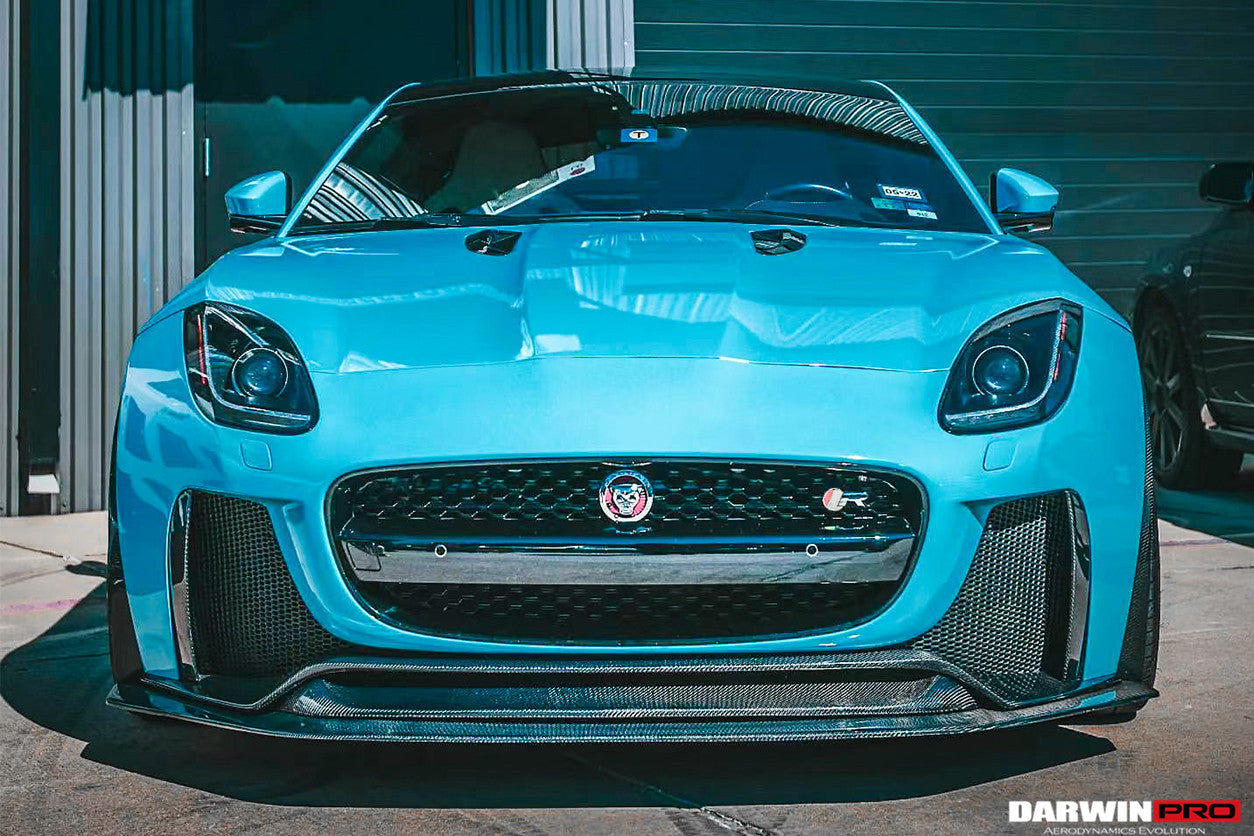 2013-2017 Jaguar F-Type Coupe/Convertible IMP Performance Partial Carbon Fiber Front Bumper w/ Lip - DarwinPRO Aerodynamics