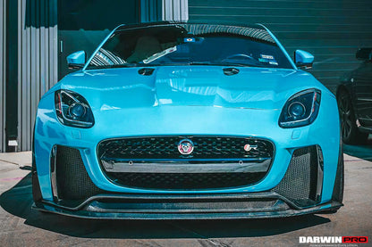 2013-2017 Jaguar F-Type Coupe/Convertible IMP Performance Partial Carbon Fiber Front Bumper w/ Lip - DarwinPRO Aerodynamics