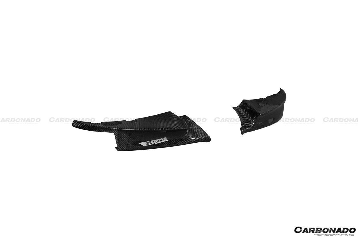 2008-2012 BMW M3 E90/E92/E93 MP Style Carbon Fiber Lip Splitters - Carbonado Aero