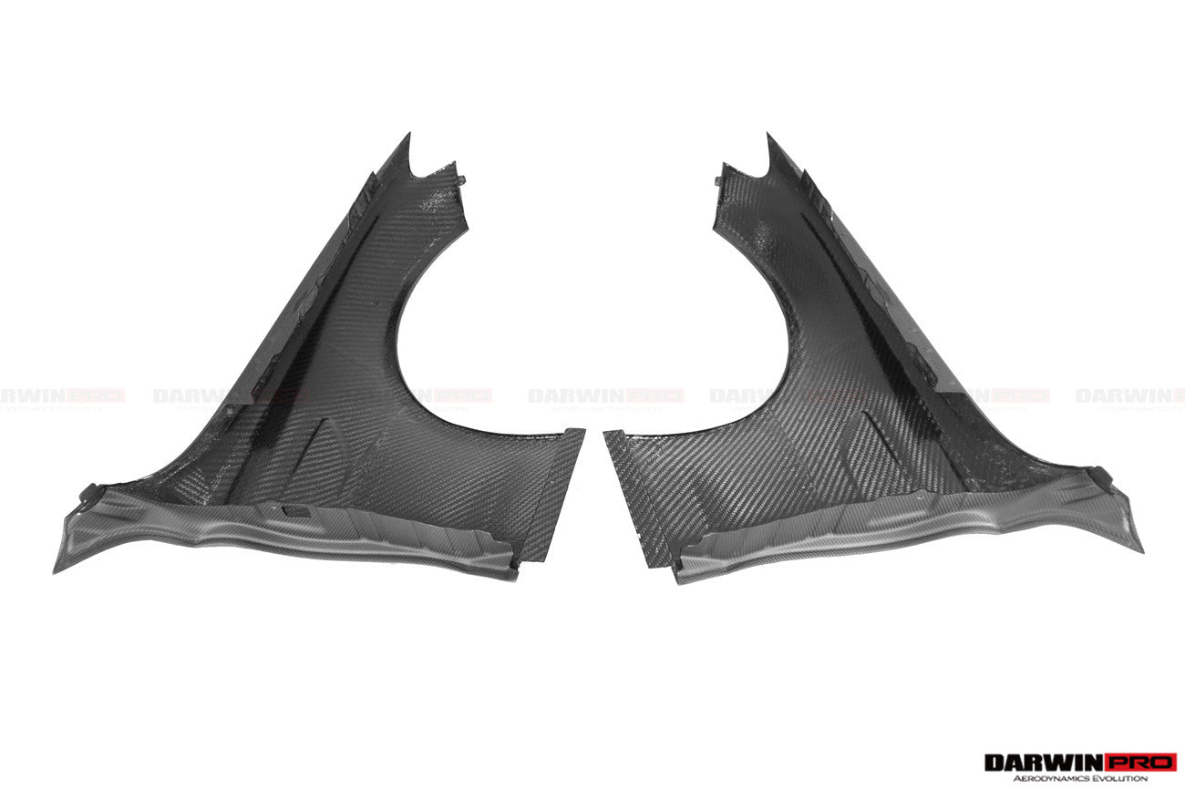 2015-2018 Mercedes Benz W205 C63/S AMG Sedan Carbon Fiber Fender - DarwinPRO Aerodynamics