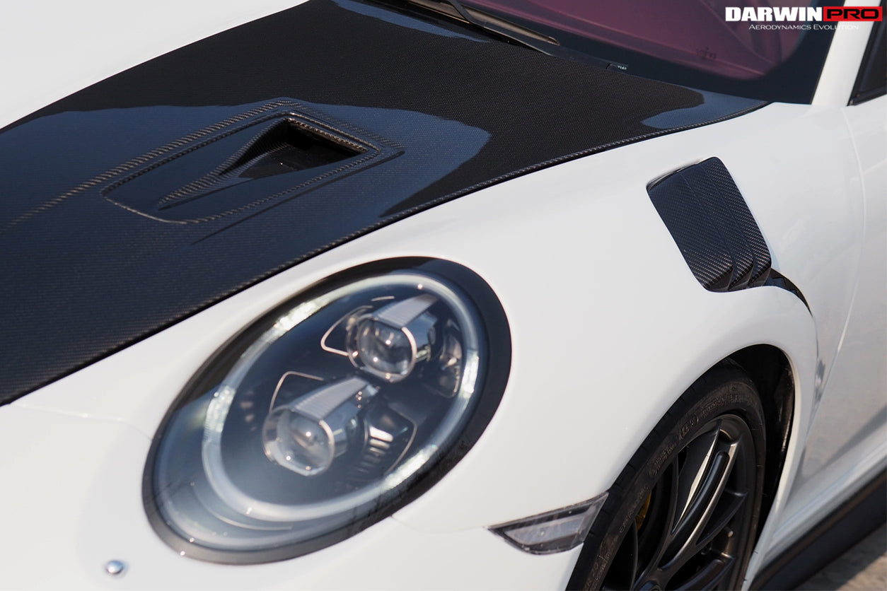 2016-2019 Porsche 911 991.2 Carrera /Targa 4/4S GT2RS Style Partial Carbon Fiber Fender - DarwinPRO Aerodynamics