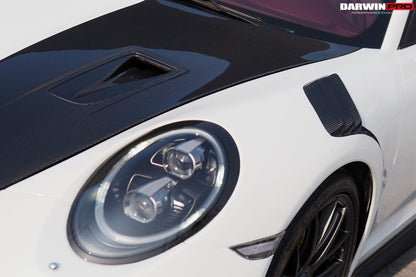 2016-2019 Porsche 911 991.2 Carrera /Targa 4/4S GT2RS Style Partial Carbon Fiber Fender - DarwinPRO Aerodynamics